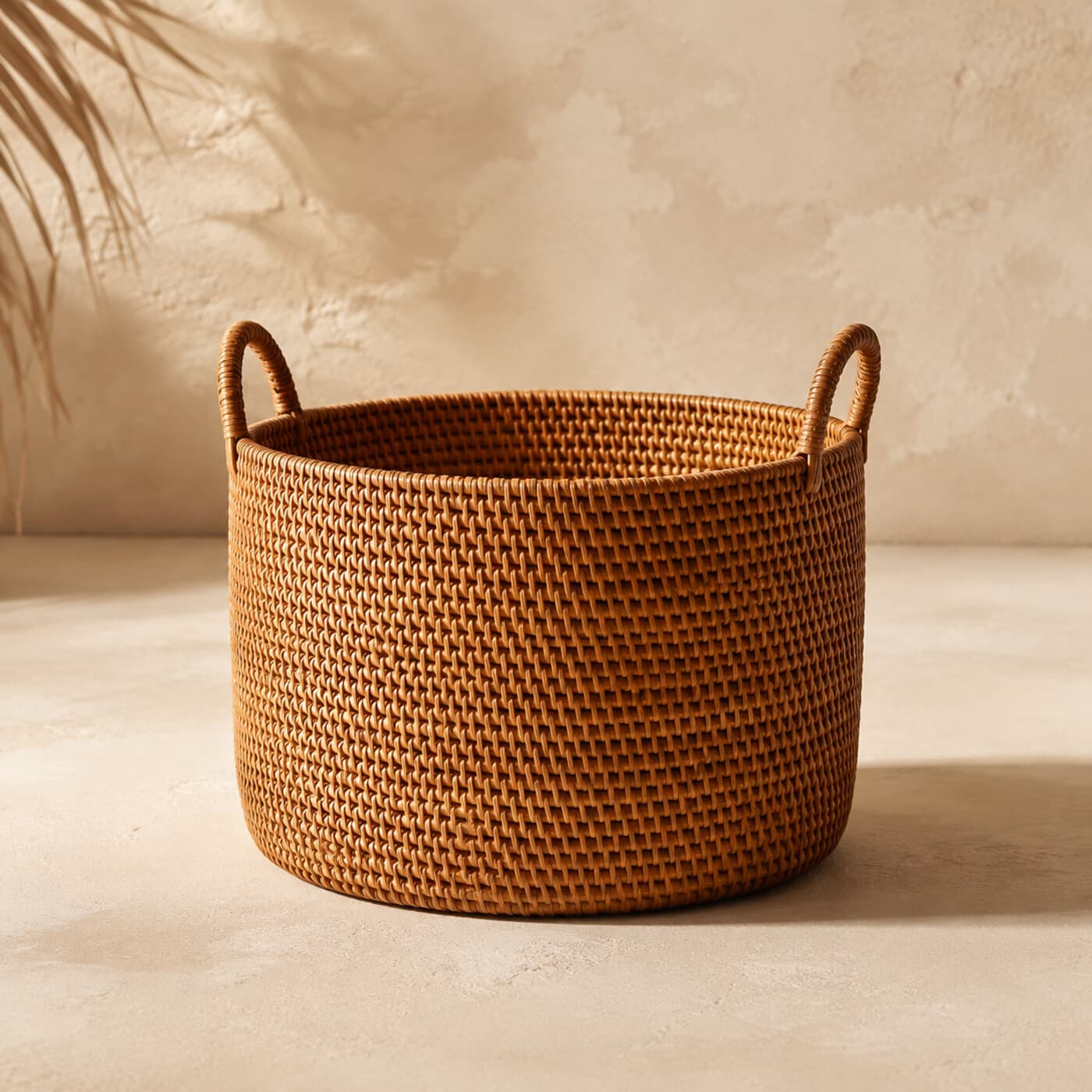 Handwoven Rattan Basket